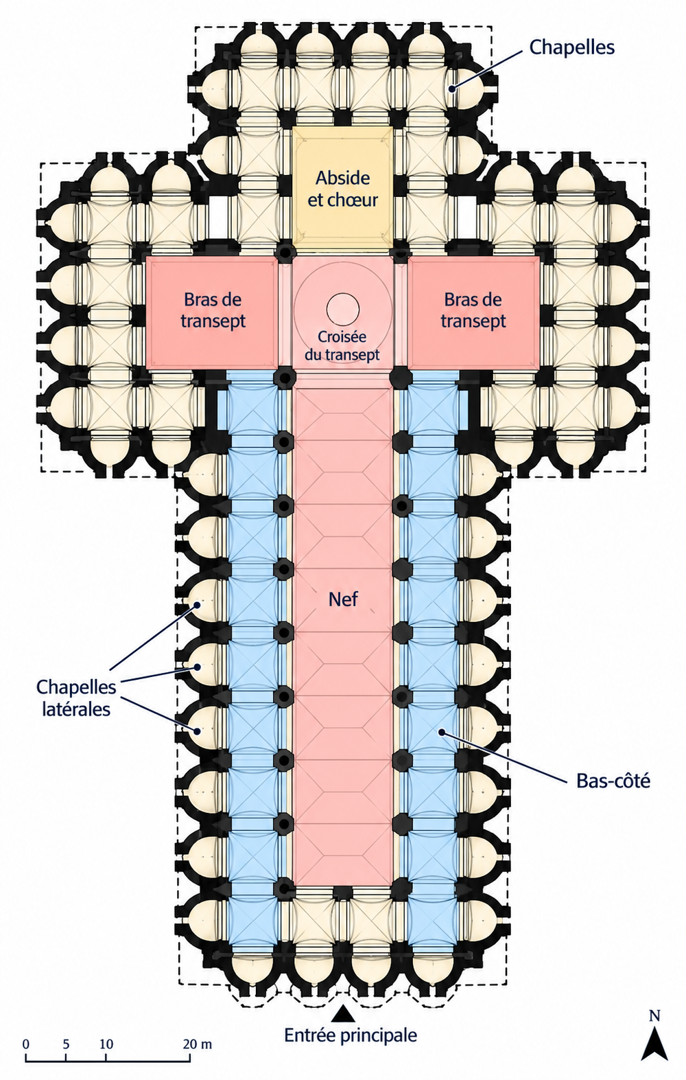 Santo Spirito — plan pédagogique en couleur