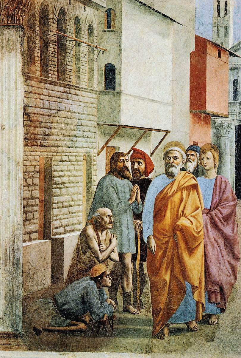 Masaccio — Saint Pierre guérissant les malades avec son ombre